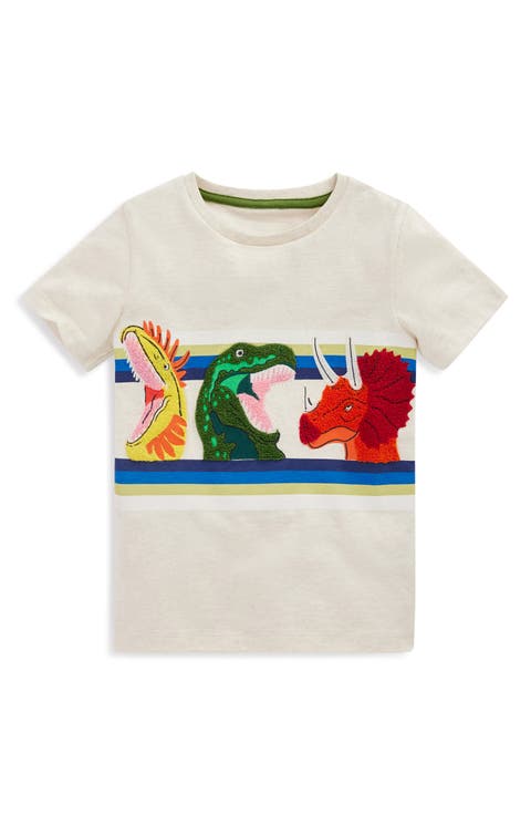 Kids' Appliqué Cotton Graphic T-Shirt