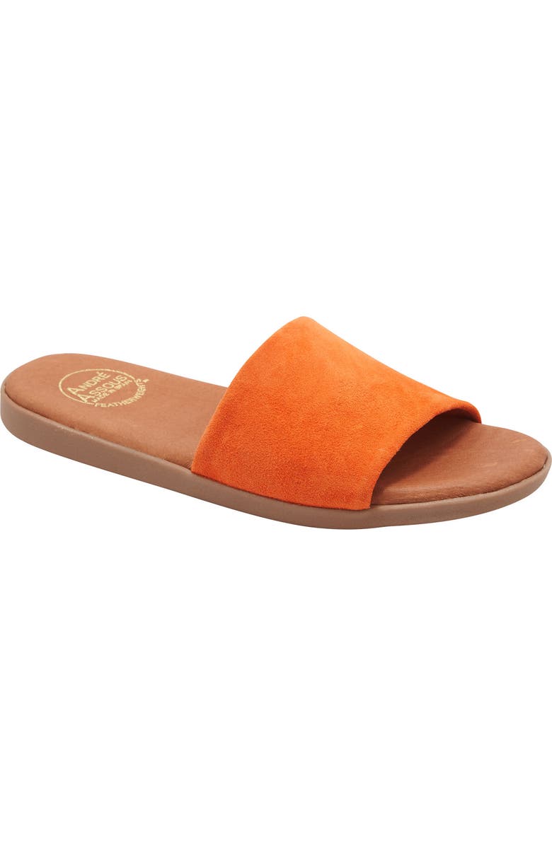 André Assous Paloma Woven Slide Sandal, Main, color, Orange