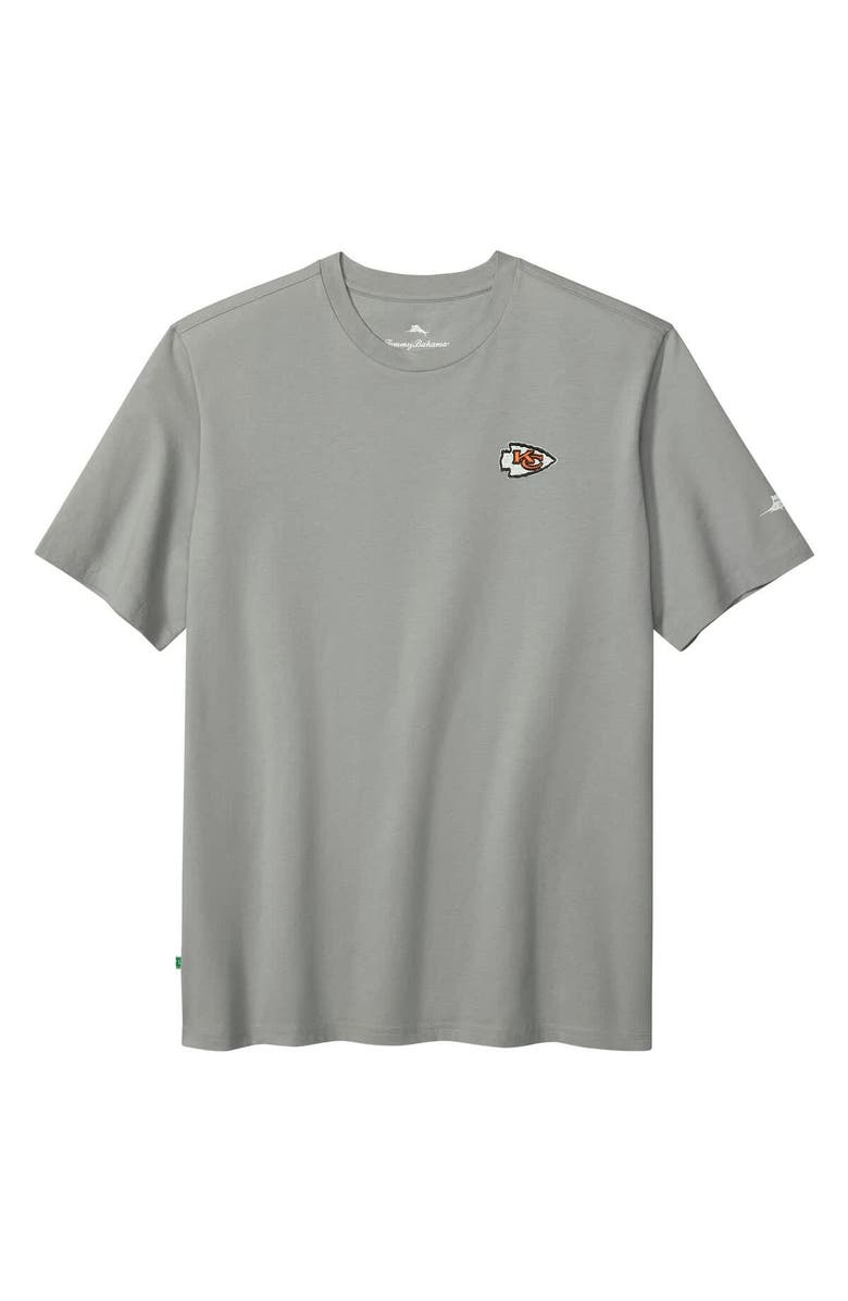 Tommy Bahama Men's Tommy Bahama  Gray Kansas City Chiefs Huddle & Hang Tens T-Shirt, Alternate, color, Gray