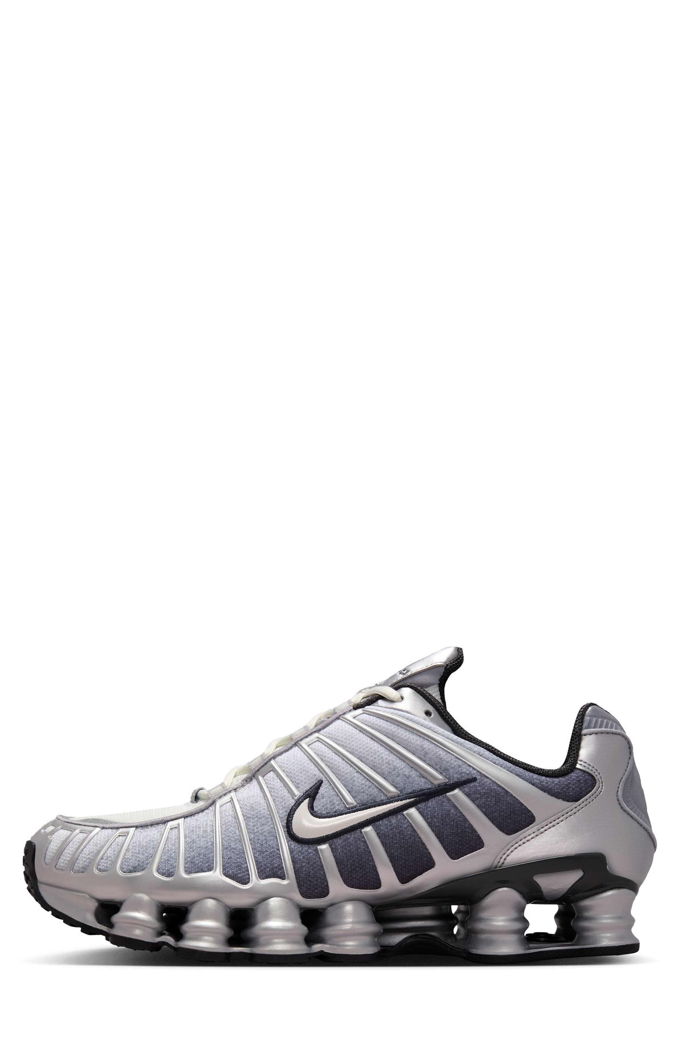 Shox TL Print Sneaker, Alternate, color, SILVER/ ANTHRACITE/ WHITE