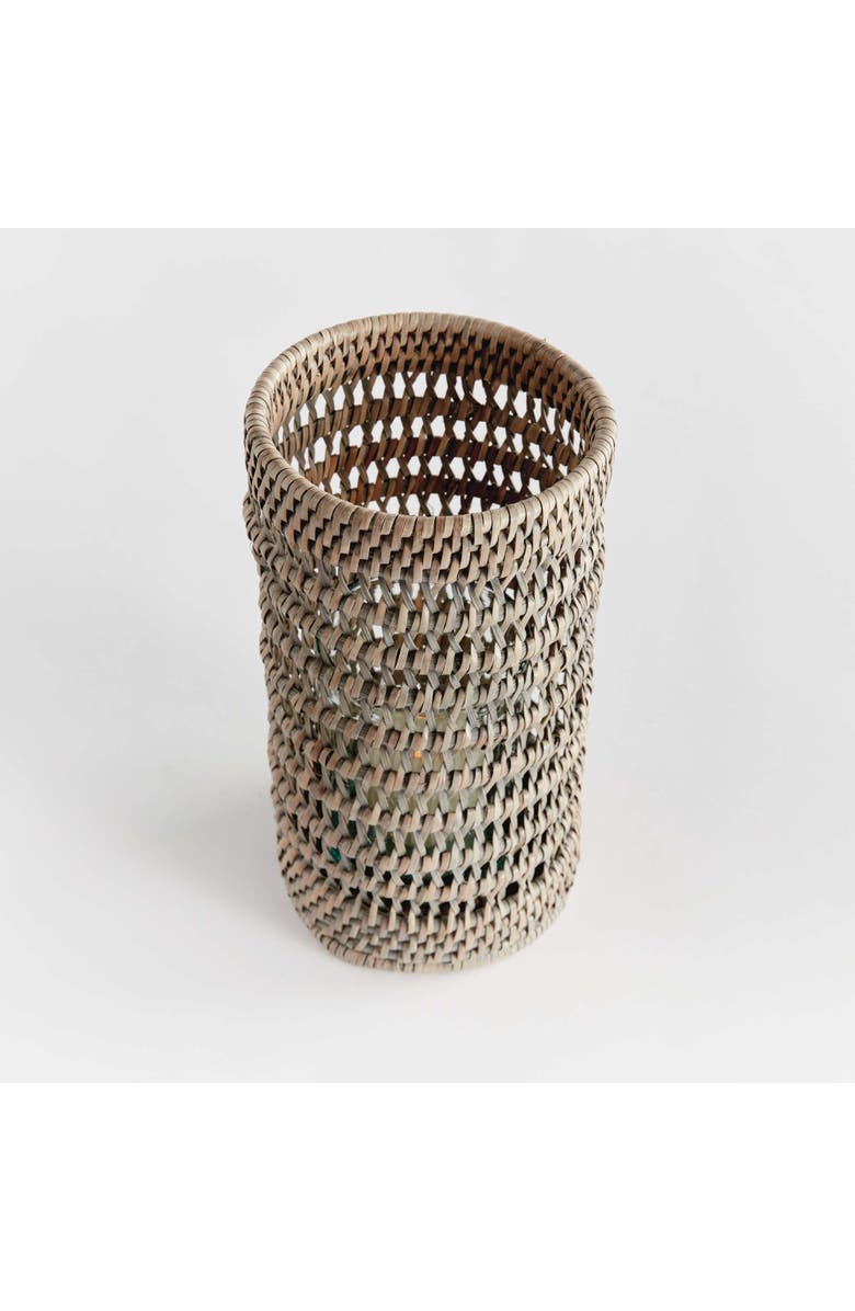 Napa Home & Garden Burma Rattan Hurricane Small, Alternate, color, Gray