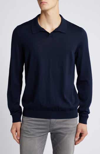 Enord Long Sleeve Wool Polo Sweater
