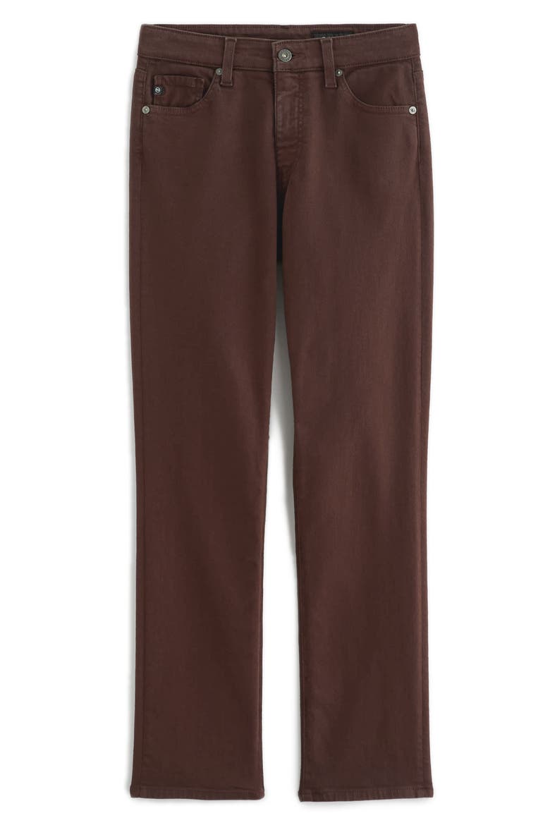 Mari Mid Rise Slim Straight Leg Jeans, Alternate, color, COFFEE BEAN