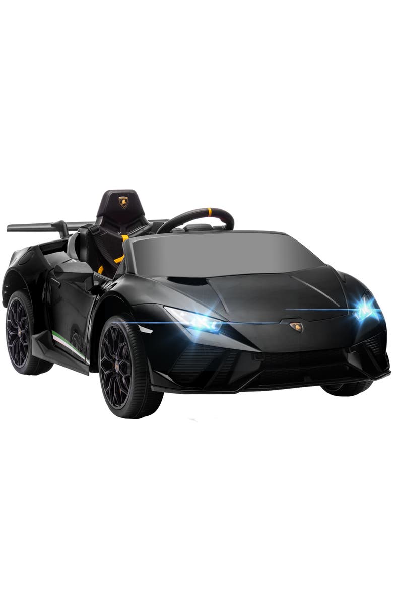 Qaba 12V Lamborghini Huracan Kids Electric Car with Parent Remote Control, Spring Suspension, Main, color, 