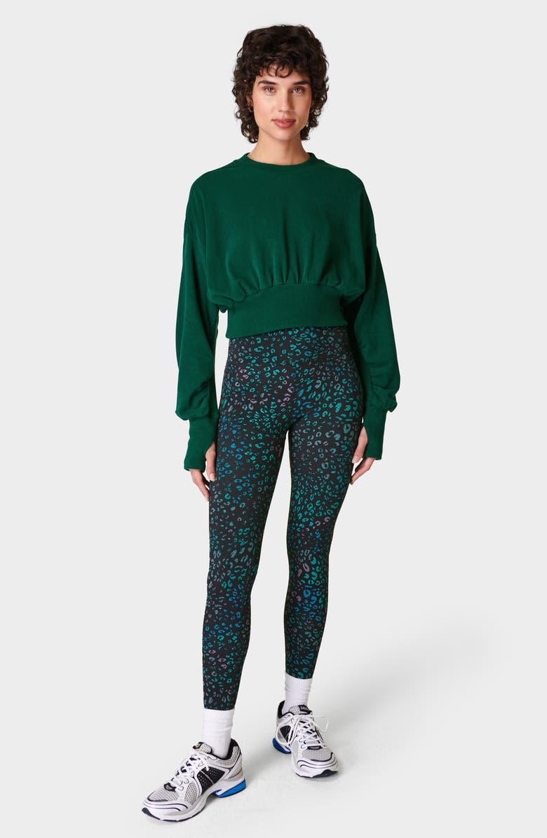 Sweaty Betty Delight Crop Fleece Sweatshirt, Alternate, color,