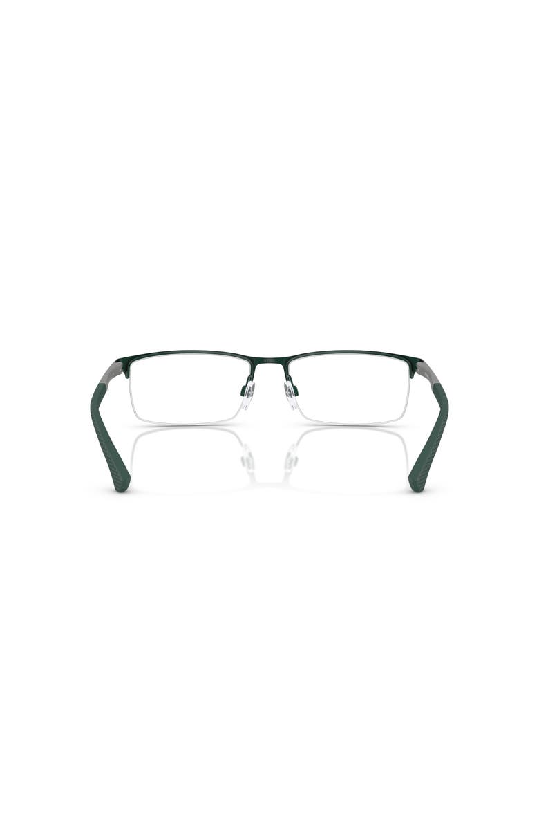 Emporio Armani 55mm Rectangle optical glasses, Alternate, color, Green
