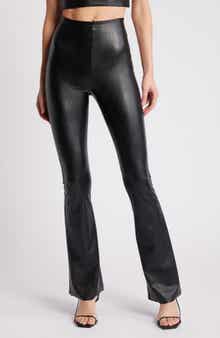 Commando Faux Leather Flare Leggings