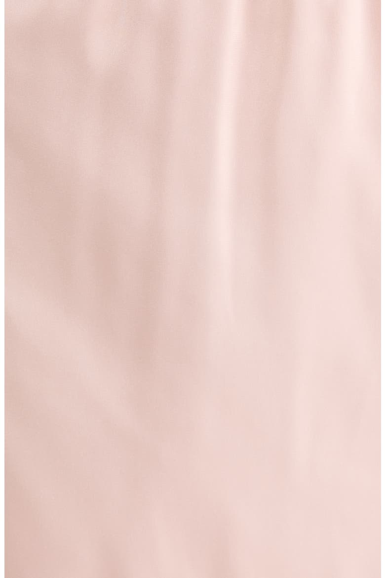 Scalloped Lace Trim Satin Slip Skirt, Alternate, color, PINK SEPIA