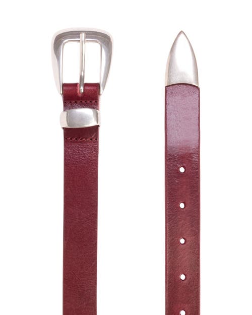 Black Suede Studio Tetra Belt In Brown