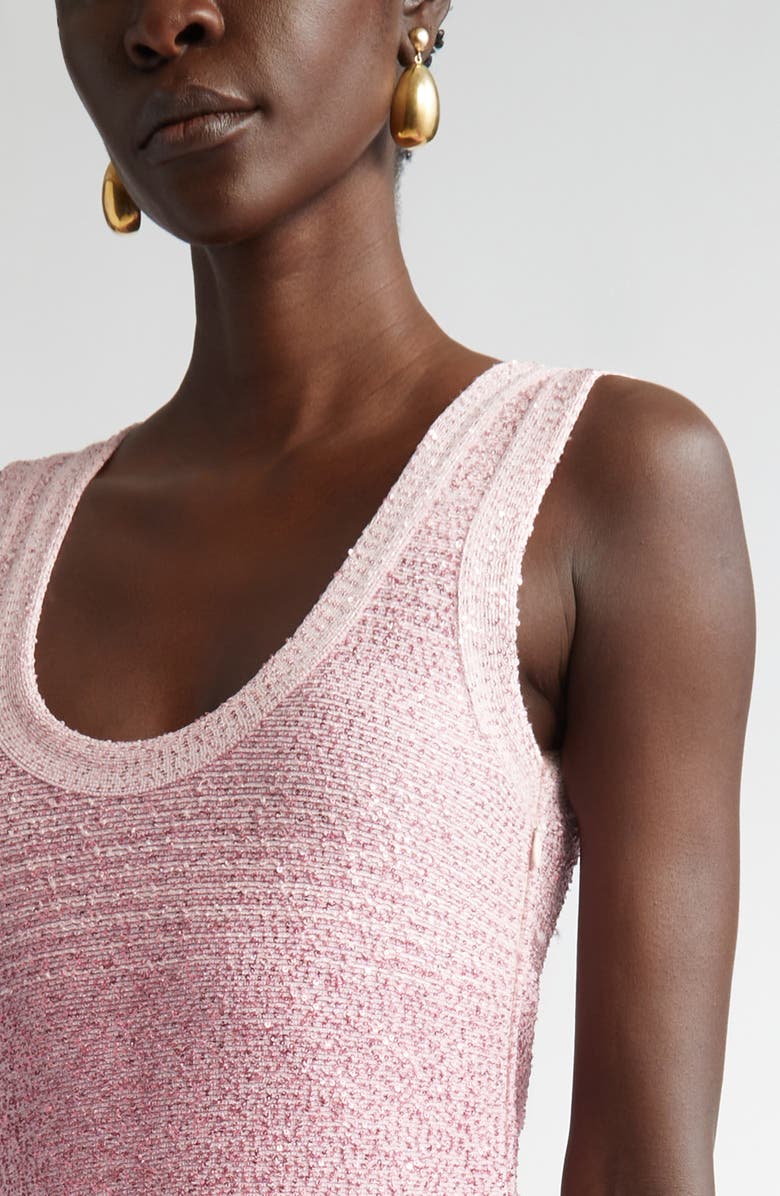 ST. JOHN Dégradé Sequin Stripe Body-Con Knit Dress, Alternate, color, 