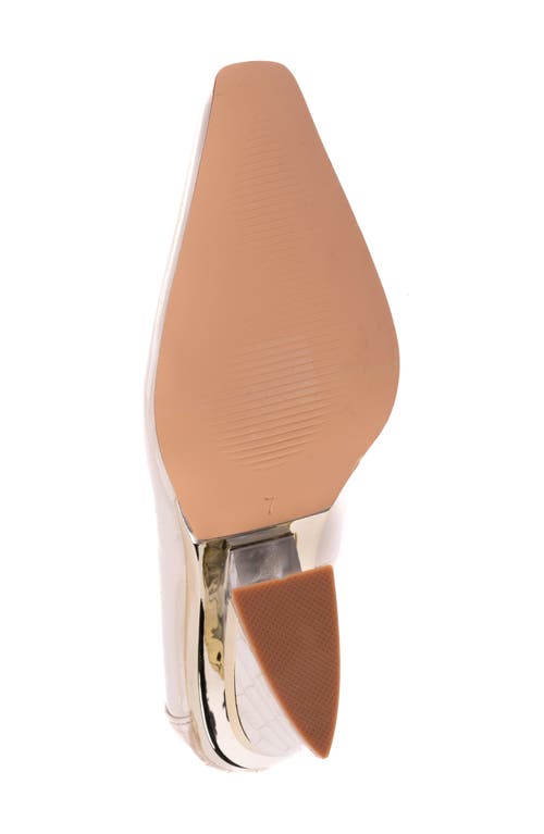 Ninety Union Viper Block Heel Pump In Ivory