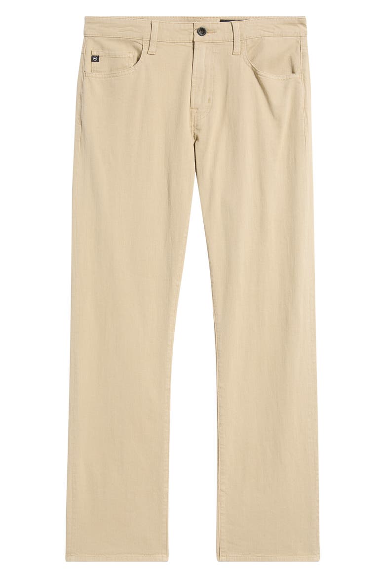 Protégé Classic Straight Leg Cotton & Linen Blend Pants, Alternate, color, DUNE KHAKI