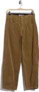 Democracy High Waist Barrel Leg Corduroy Pants