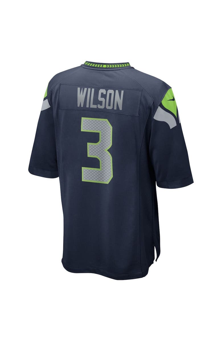 Nike Men's Nike Russell Wilson College Navy Seattle Seahawks Game Player Jersey, Alternate, color,