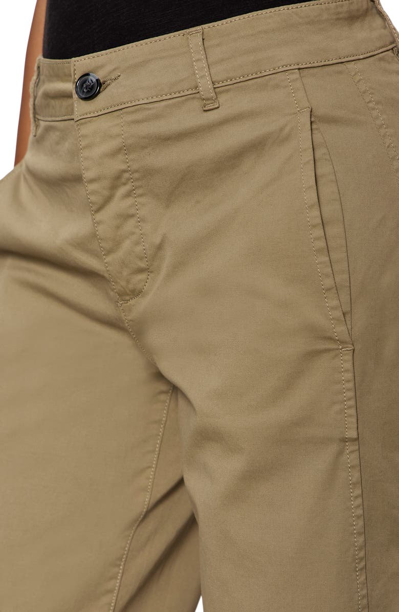 Sanctuary Boyfriend Cruiser Barrel Twill Pants, Alternate, color, Covert Green