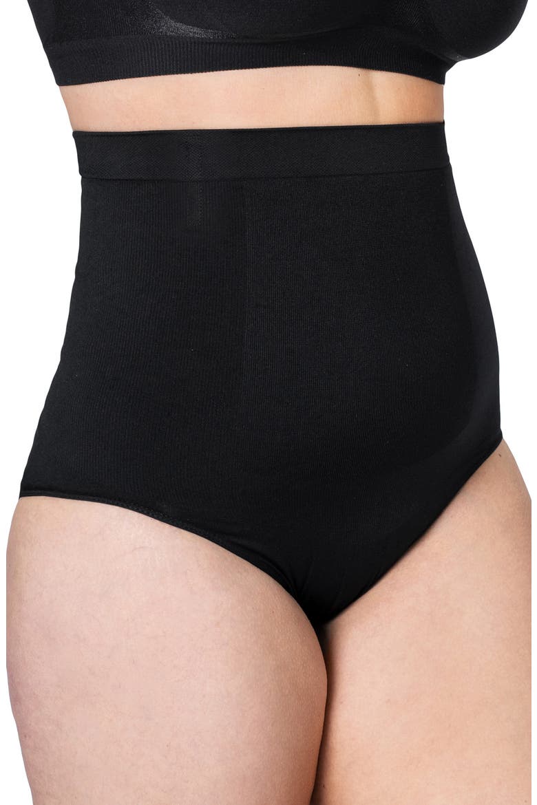 High Waist Shaper Briefs, Main, color, BLACK