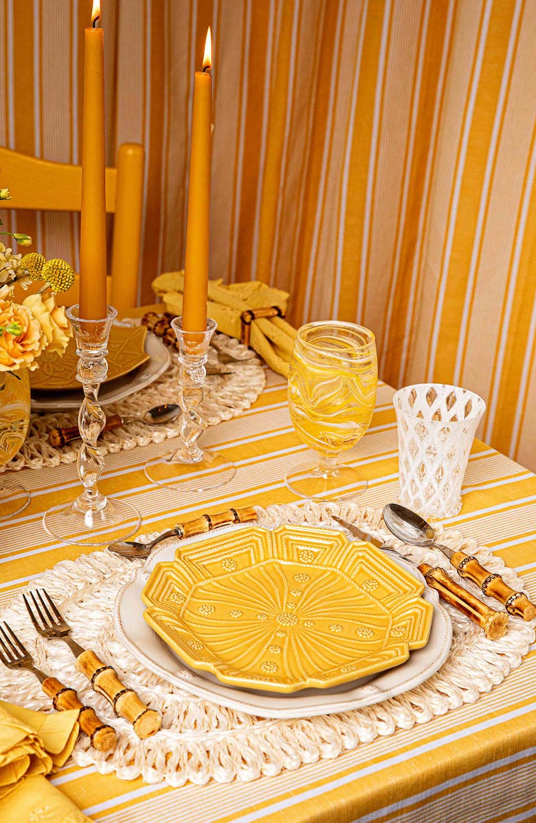 Juliska Jardin du Monde Set of 4 Salad Plates, Alternate, color, Daffodil