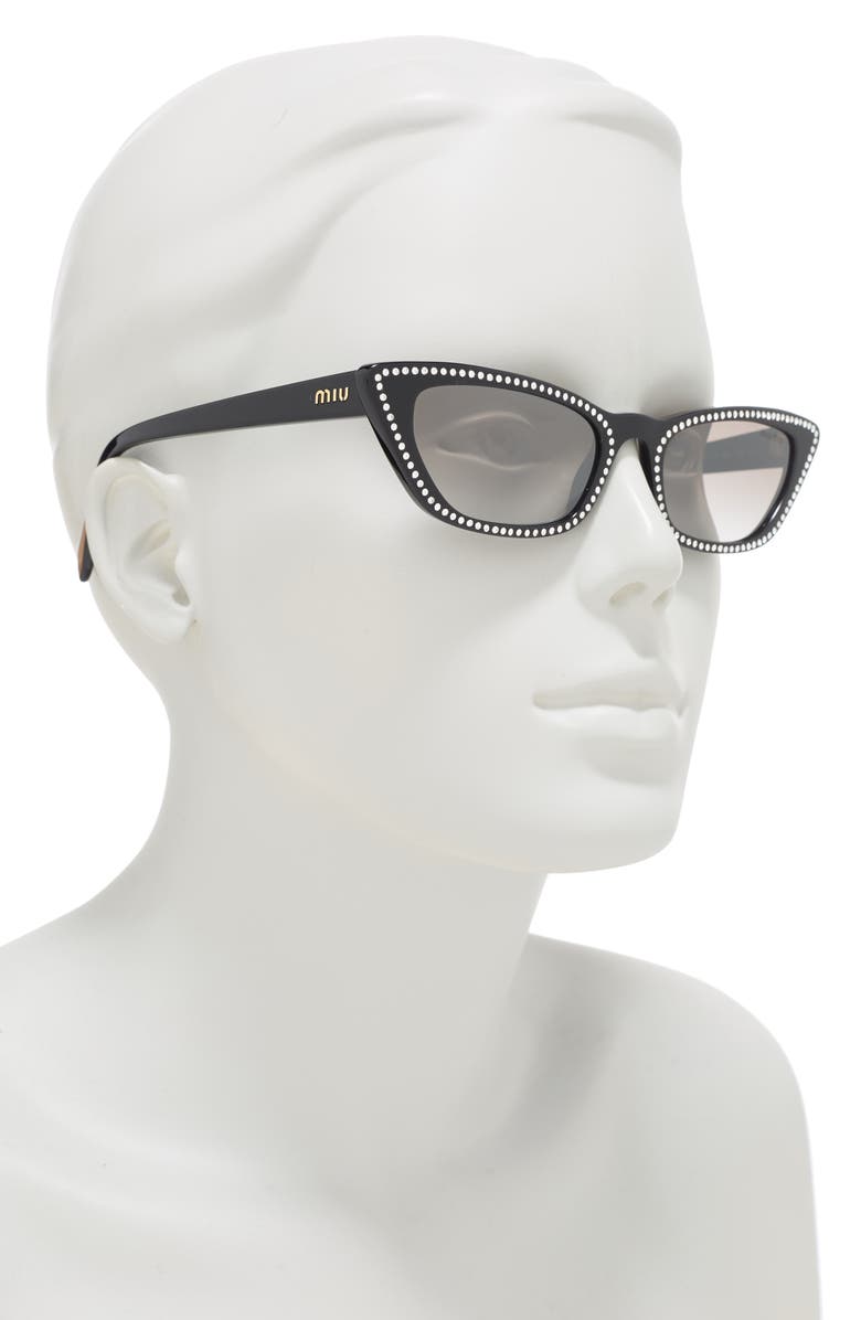 Miu Miu 53mm Cat Eye Sunglasses, Alternate, color,