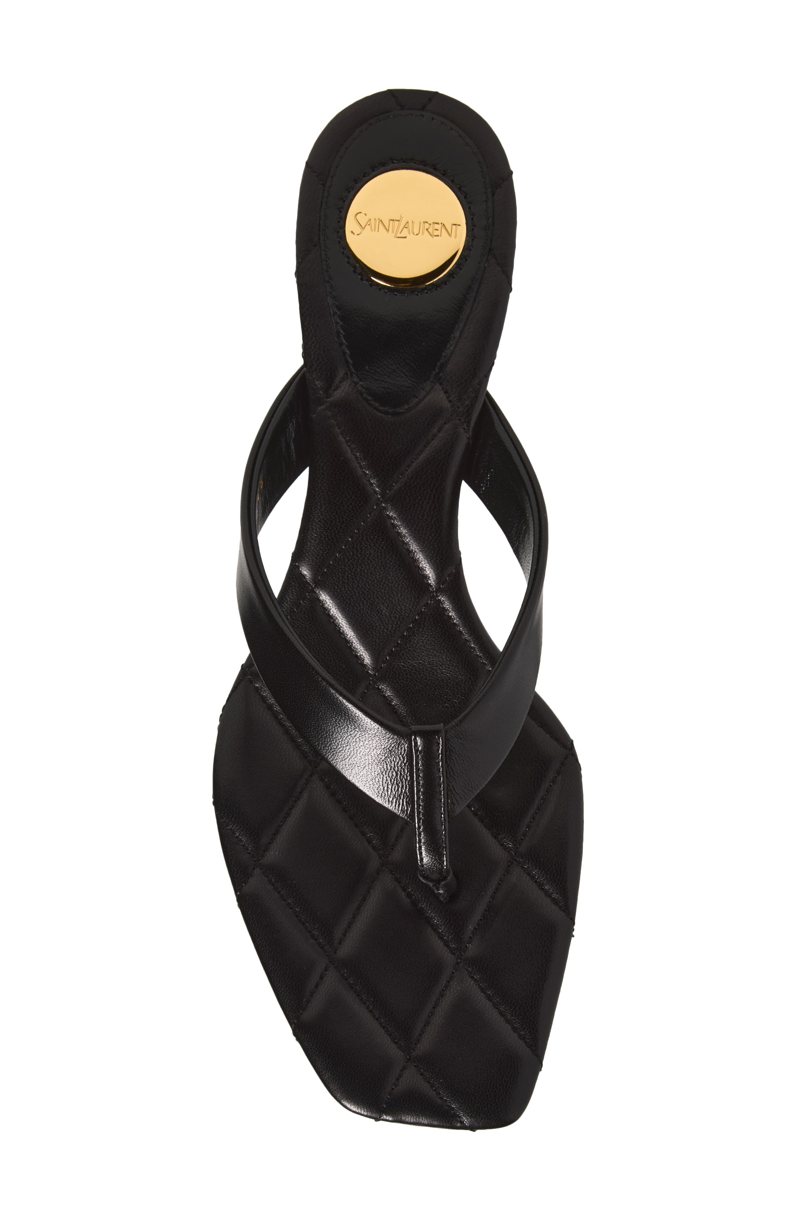 Ice Heeled Flip Flop, Alternate, color, NERO
