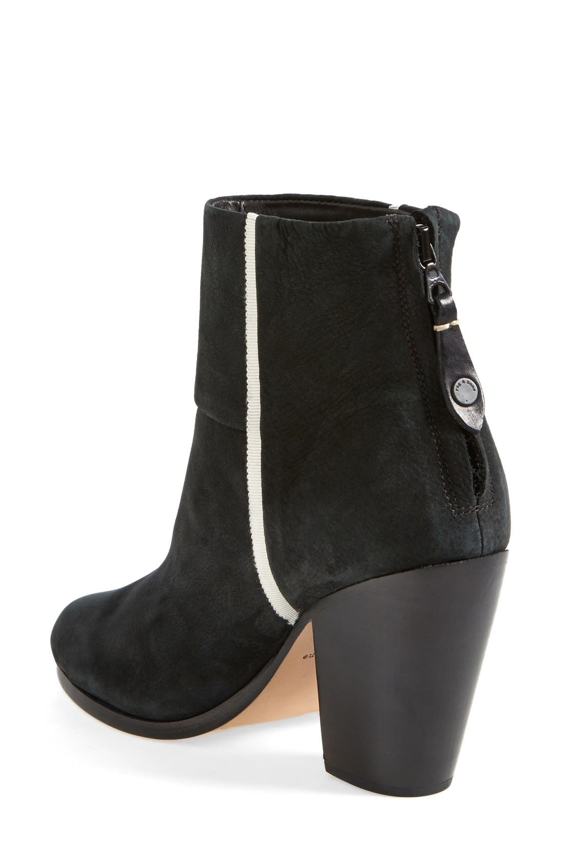 'Classic Newbury' Boot, Alternate, color, BLACK NUBUCK