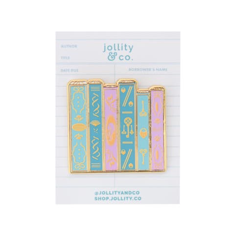 Book Themed Enamel Pins