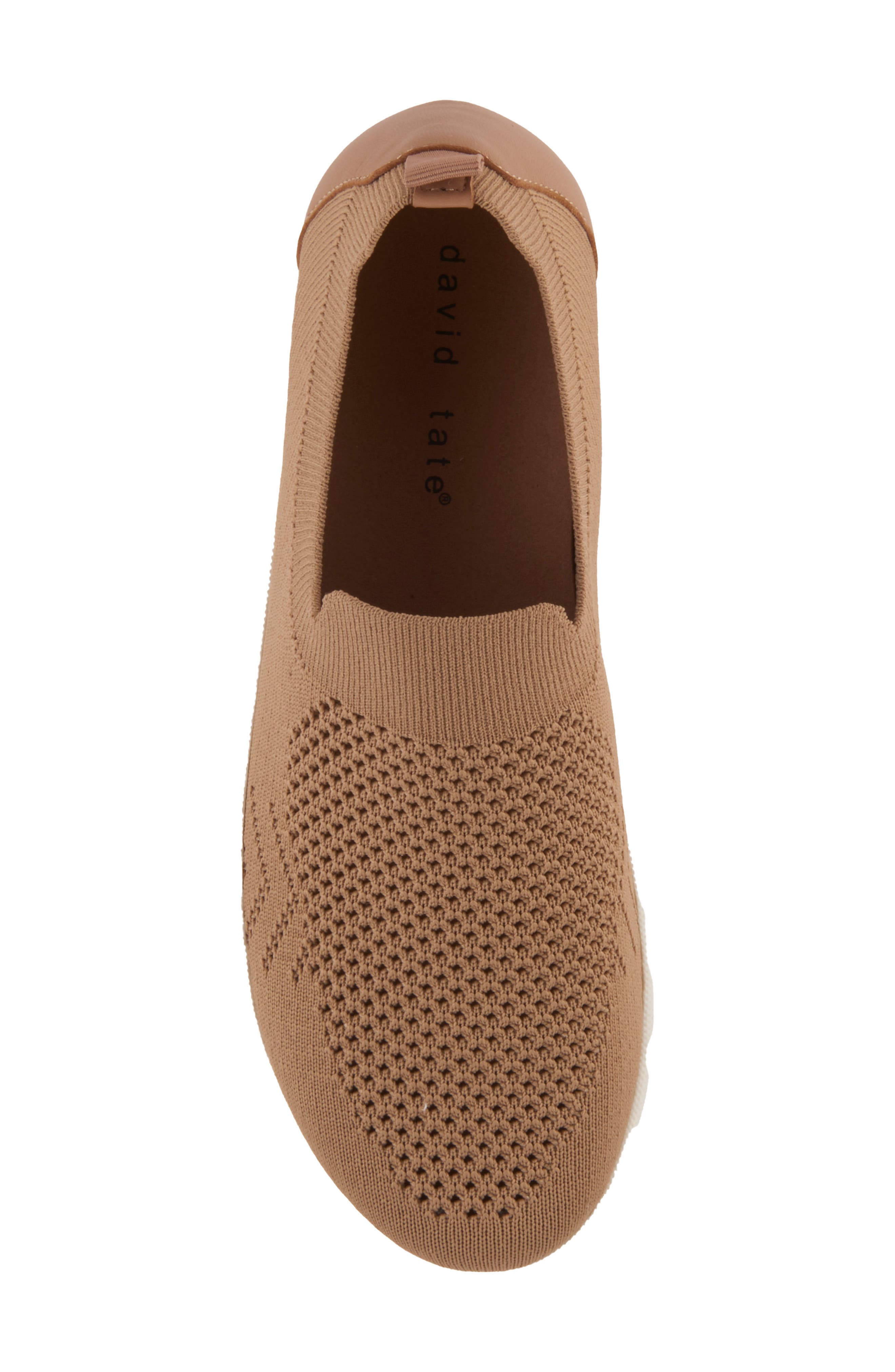 David Tate Gossip Slip-On Sneaker, Alternate, color, Nude Fabric
