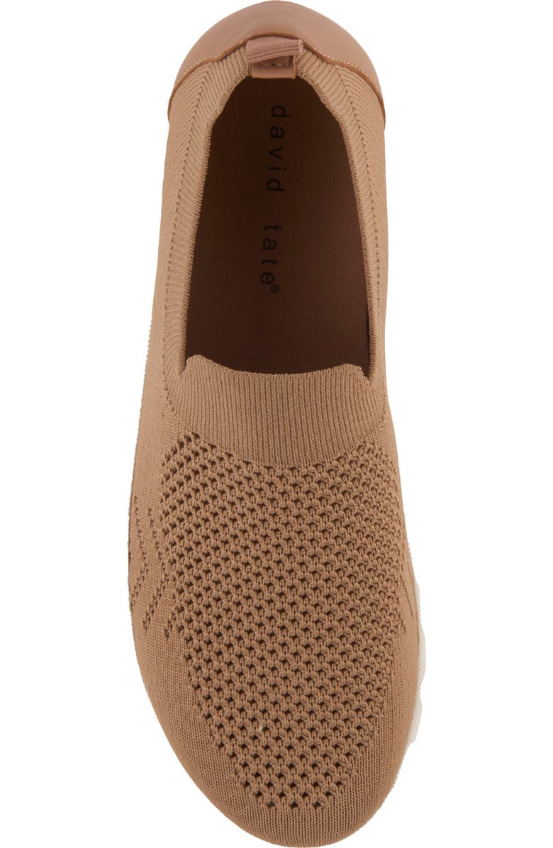 David Tate Gossip Slip-On Sneaker, Alternate, color, Nude Fabric