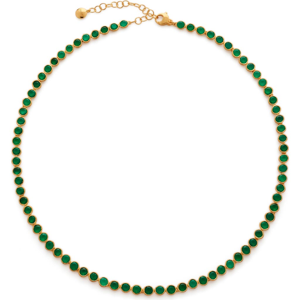Monica Vinader x Kate Young Tennis Necklace in Yellow Gold at Nordstrom