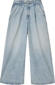 AllSaints Haze Pleat Wide Leg Jeans