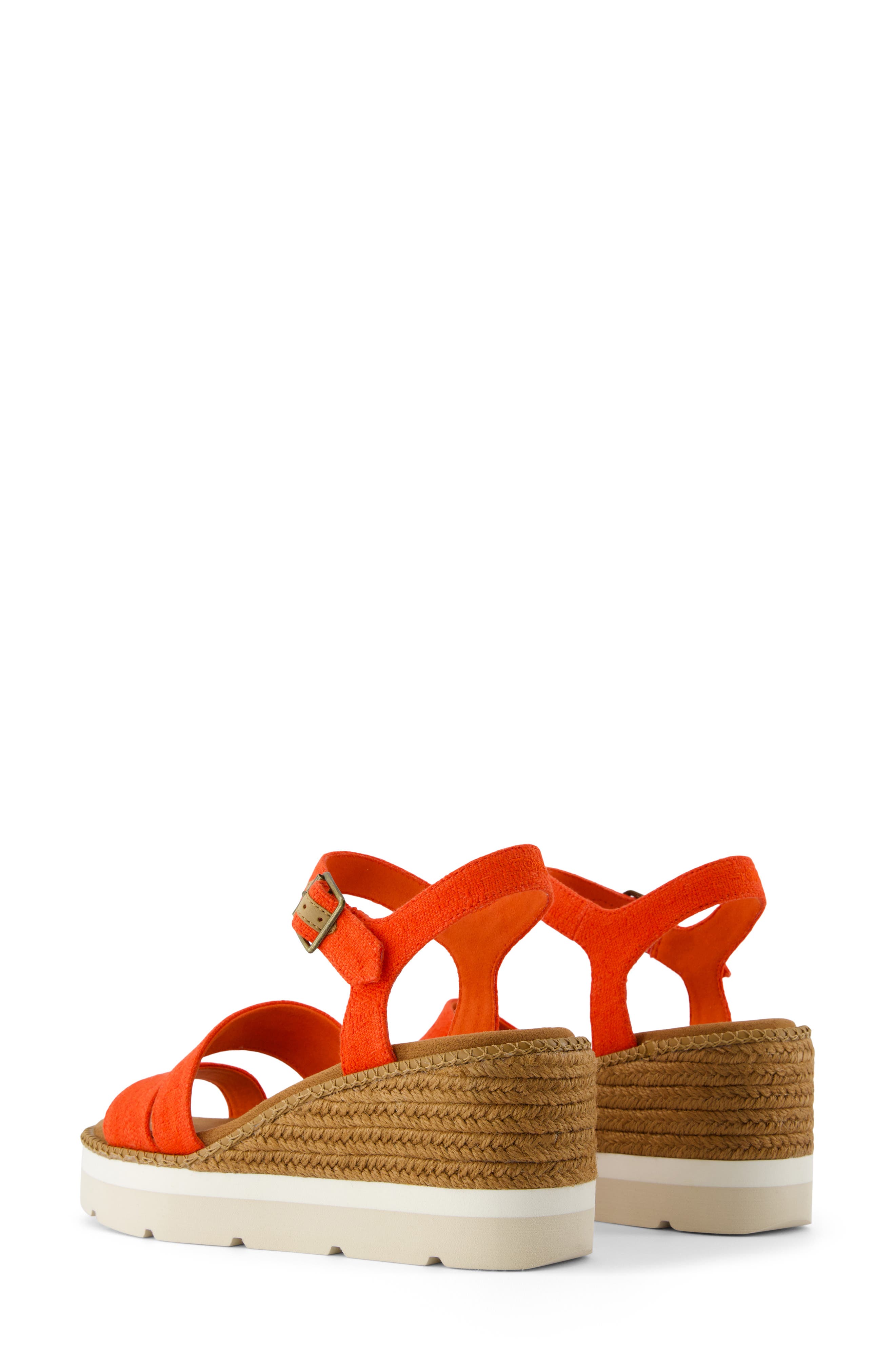 Darya Platform Wedge Sandal, Alternate, color, RED