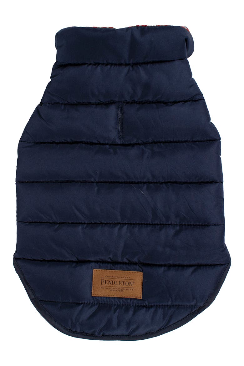 Puffer Dog Coat, Main, color, NAVY