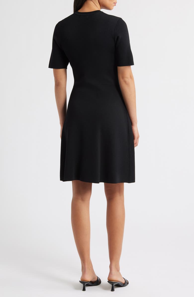 Eliza J Patch Pocket Knit A-Line Dress, Alternate, color, 