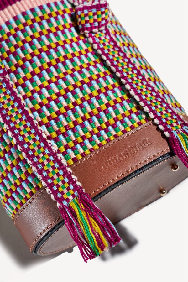 Mimi  Sphere Bucket Bag, Alternate, color, Caribe