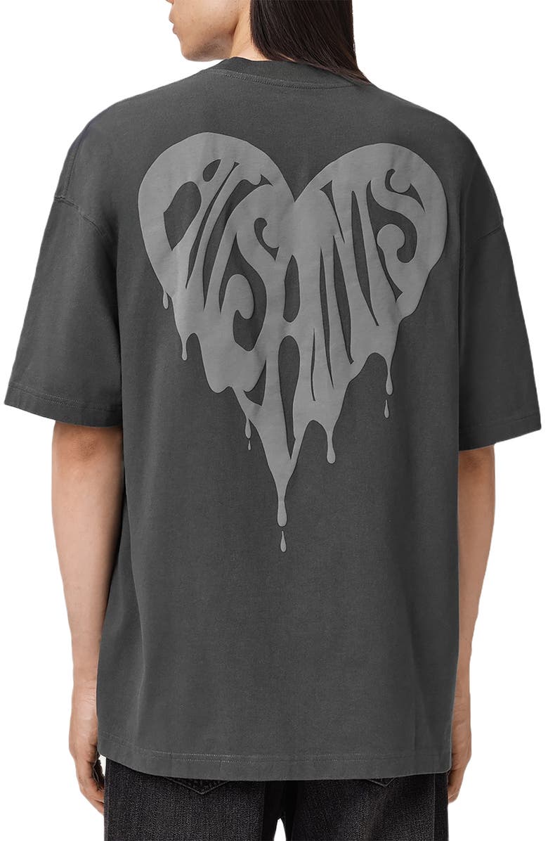 AllSaints Trip Cotton Graphic T-Shirt, Alternate, color, Washed Black