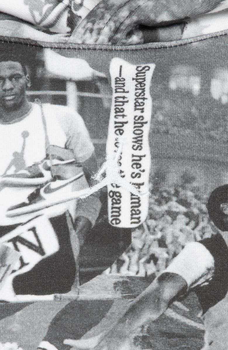 Jordan Kids' Brooklyn Print Pullover Hoodie, Alternate, color, 