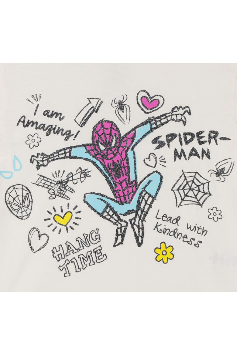 Spider-Man 2-Piece T-Shirt and Leggings Set, Alternate, color, Charcoal Spider Man