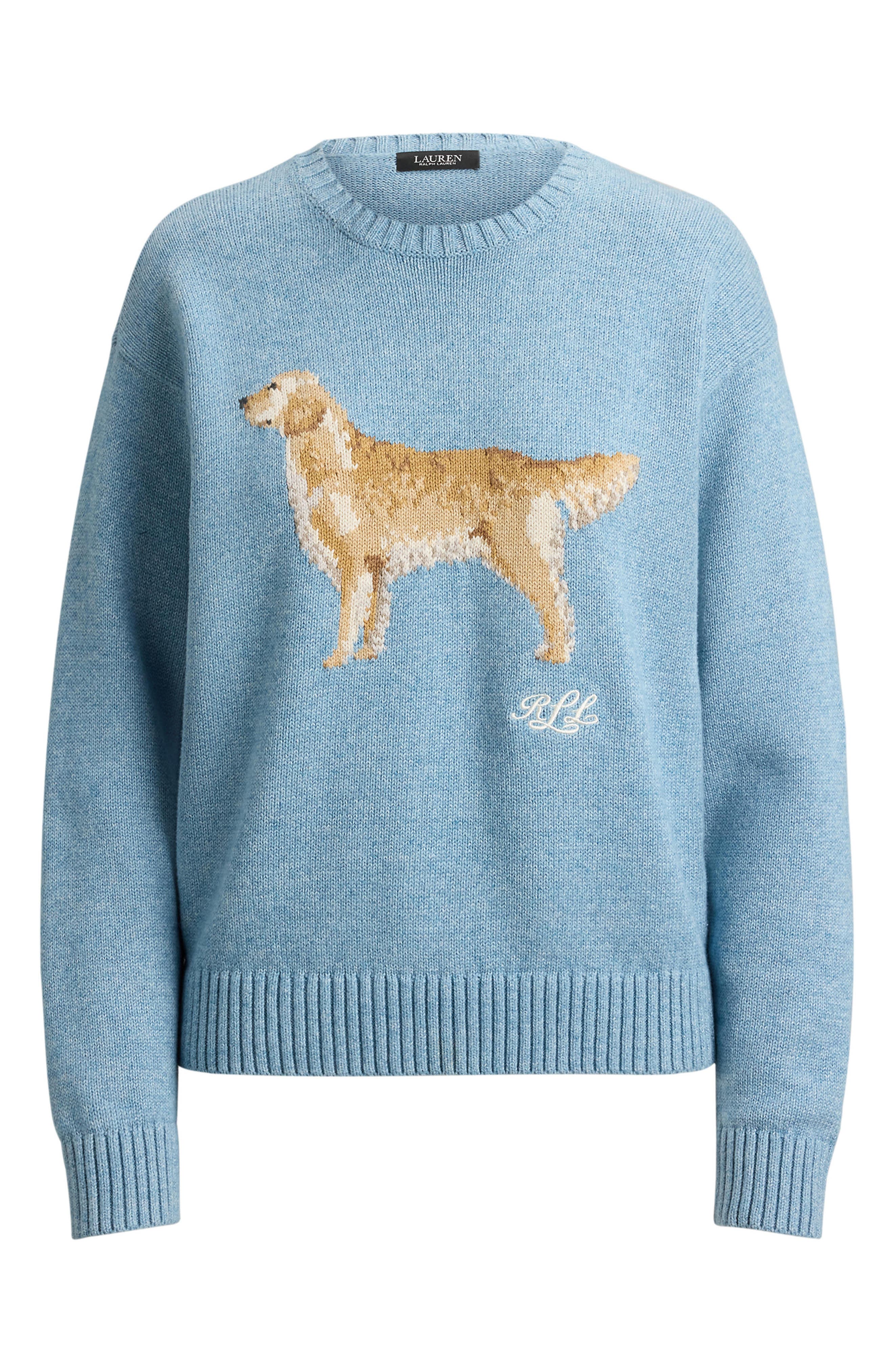 Lauren Ralph Lauren Intarsia Dog Sweater (Women) | Nordstrom