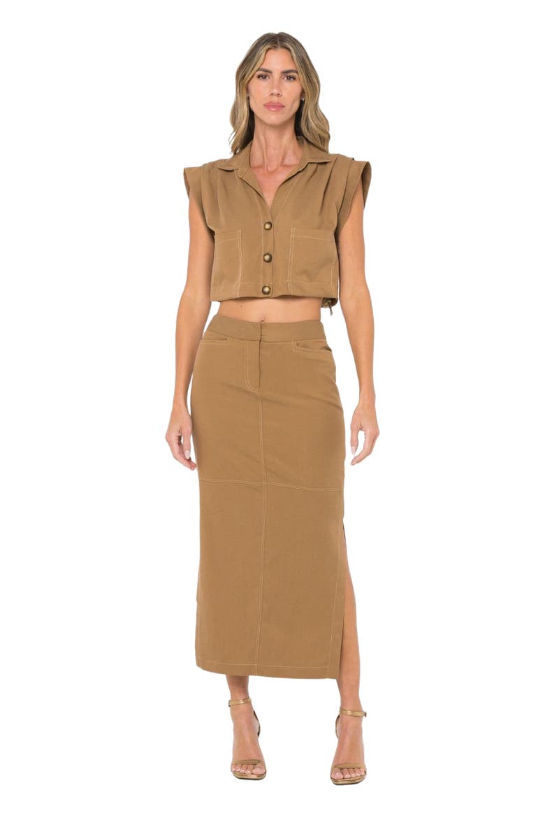 Reese Skirt, Alternate, color, Caramel