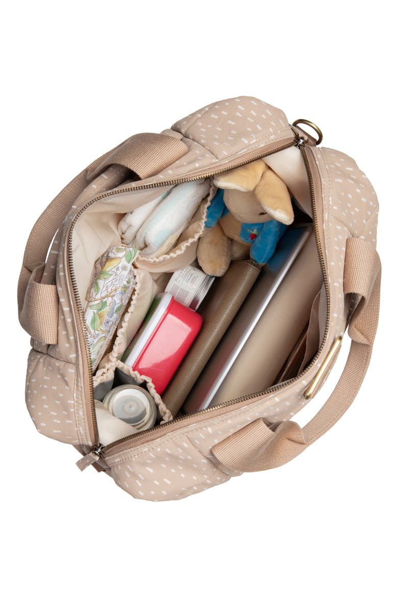 Organic Cotton Convertible Diaper Bag, Alternate, color, SEASHELL