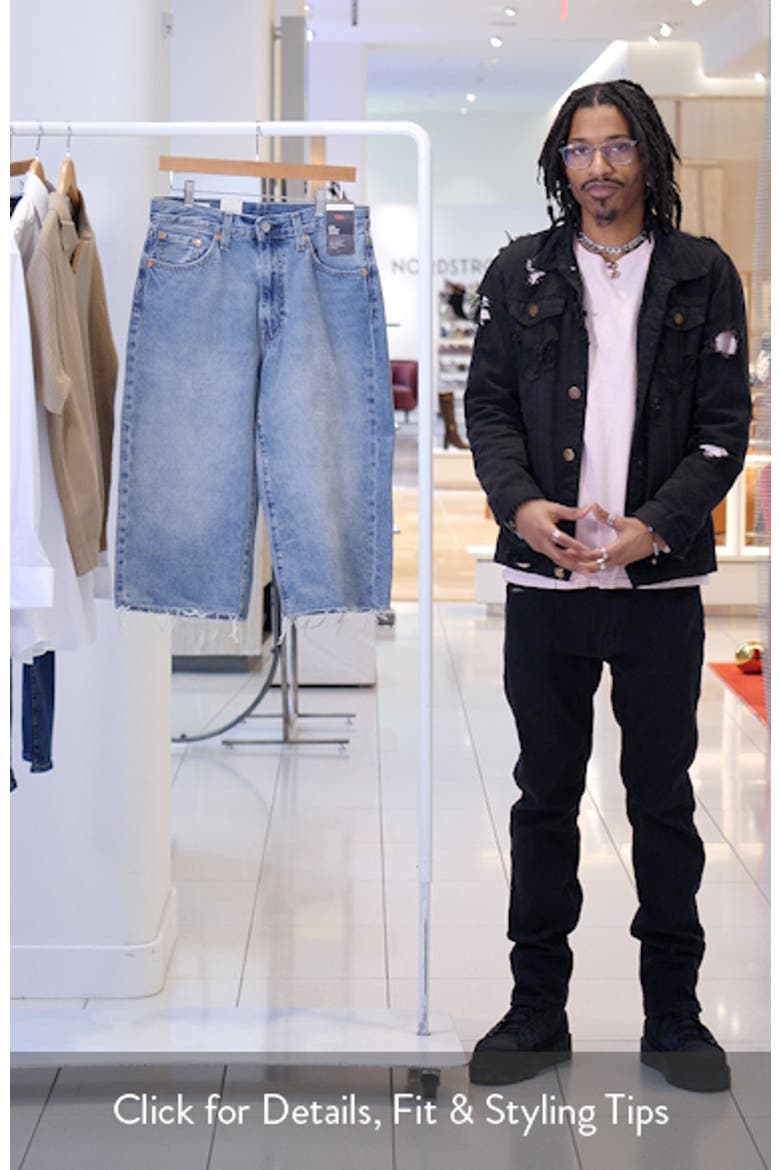478™ Raw Hem Baggy Capri Jeans video
