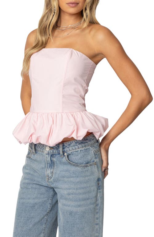 Edikted Everlee Bubble Hem Corset In Light-pink