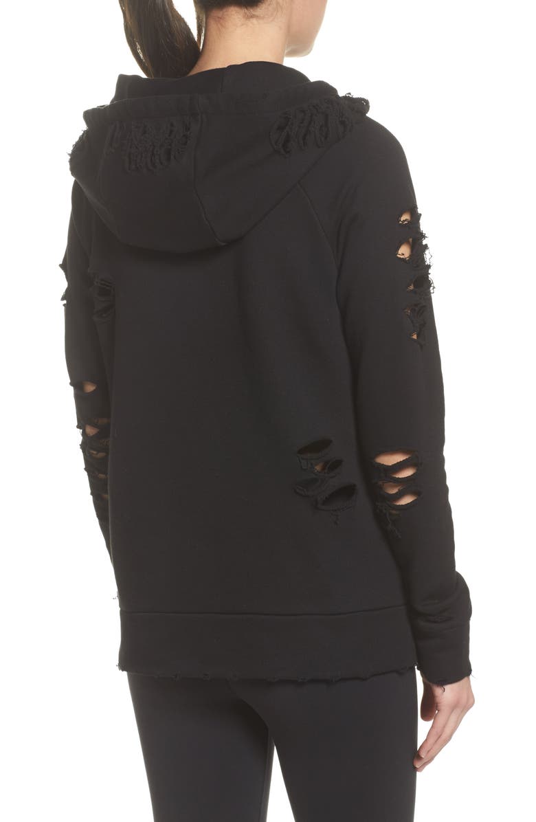 Alo Ripped Hoodie, Alternate, color, 