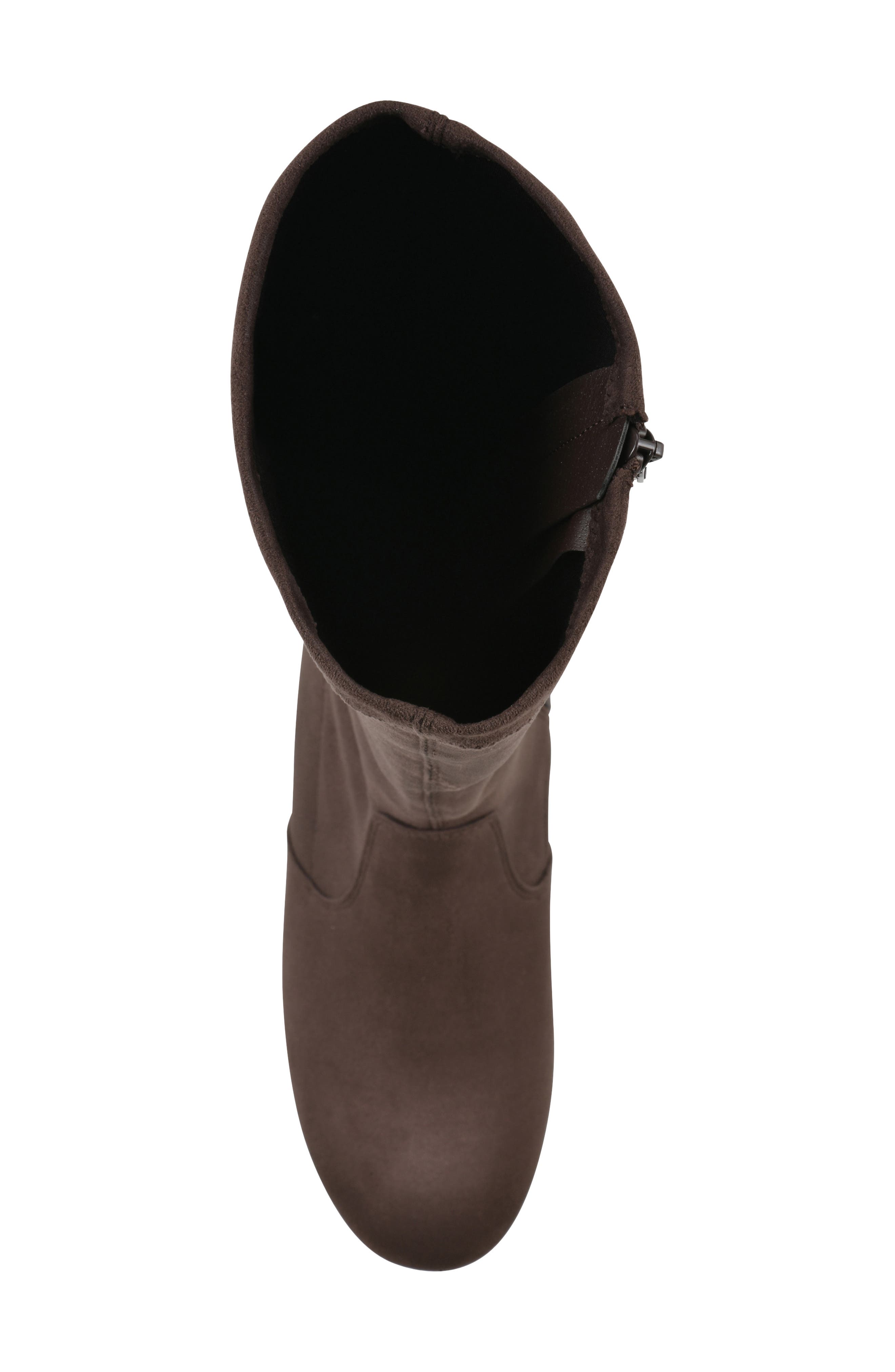 Bolmont Tall Wedge Boot, Alternate, color, DK BROWN/ FABRIC