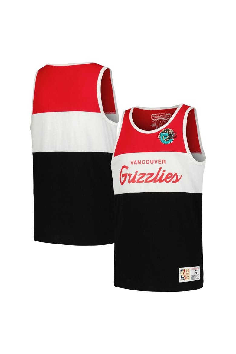 Youth Mitchell & Ness Red Vancouver Grizzlies Hardwood Classics Special Script Tank Top, Alternate, color, Red