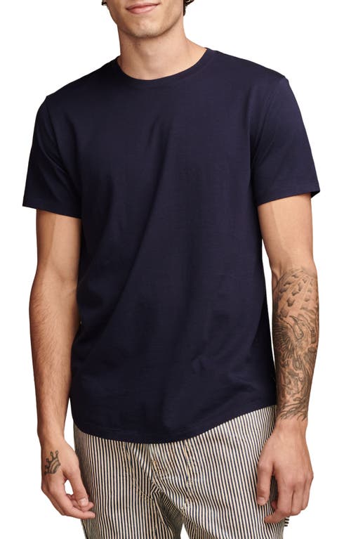 Lucky Brand Crewneck Supima® Cotton T-Shirt in Black Iris 