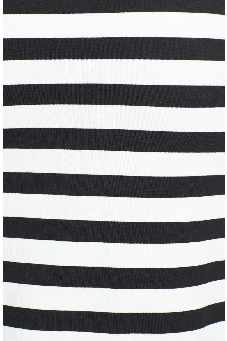 Stripe Midi Tube Skirt, Alternate, color, BLACK WHITE