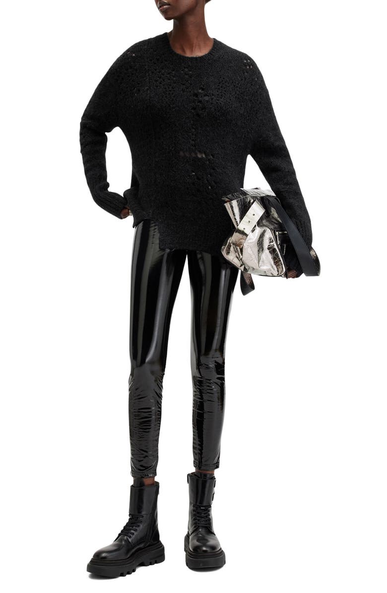 AllSaints Winnie Alpaca & Merino Wool Blend Sweater, Alternate, color, 