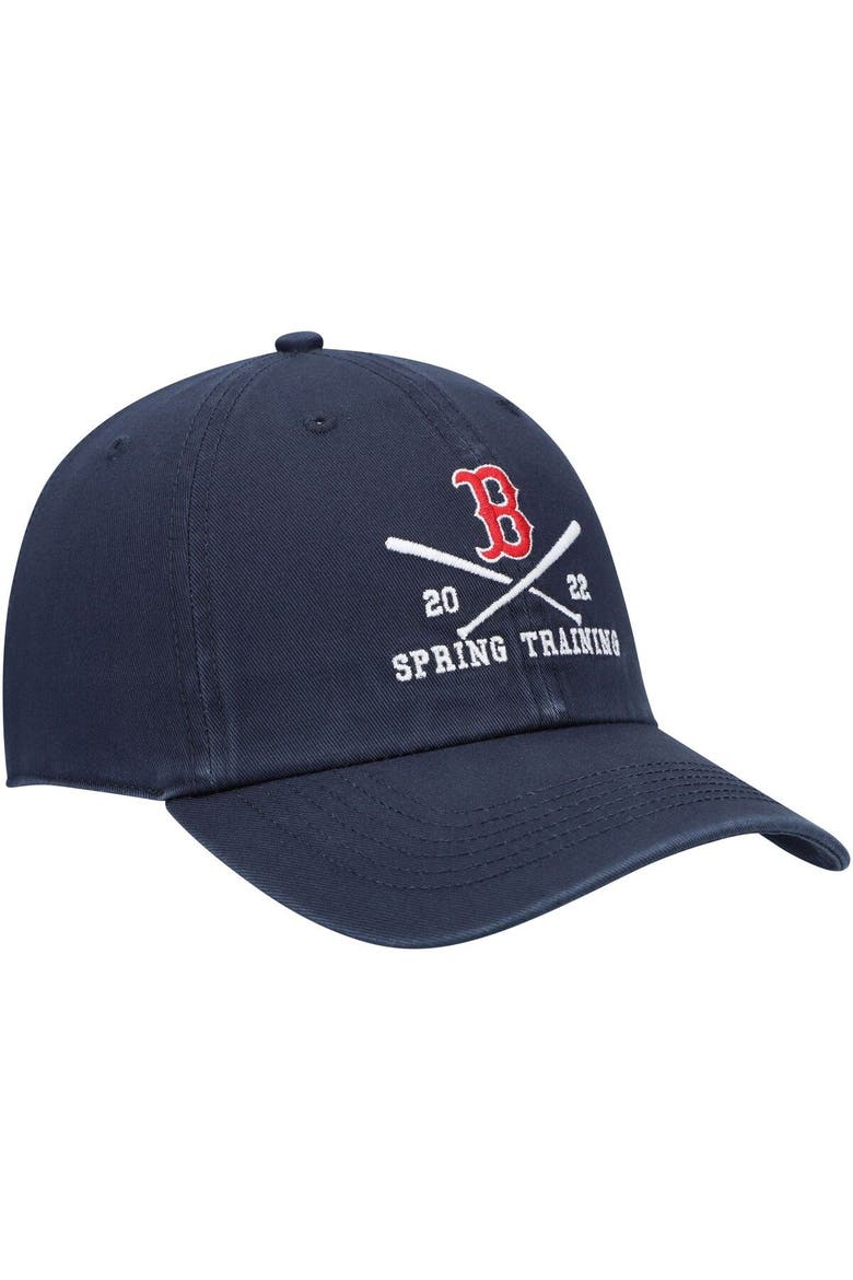 Men's '47 Navy Boston Red Sox 2022 MLB Spring Training Cross Bone Clean Up Adjustable Hat, Alternate, color, Navy