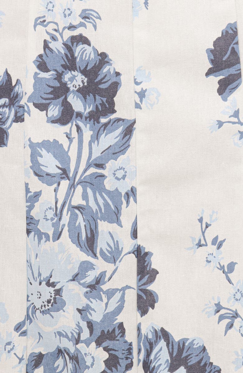 Petal & Pup Tamira Floral Print Strapless Maxi Dress, Alternate, color, Blue Floral