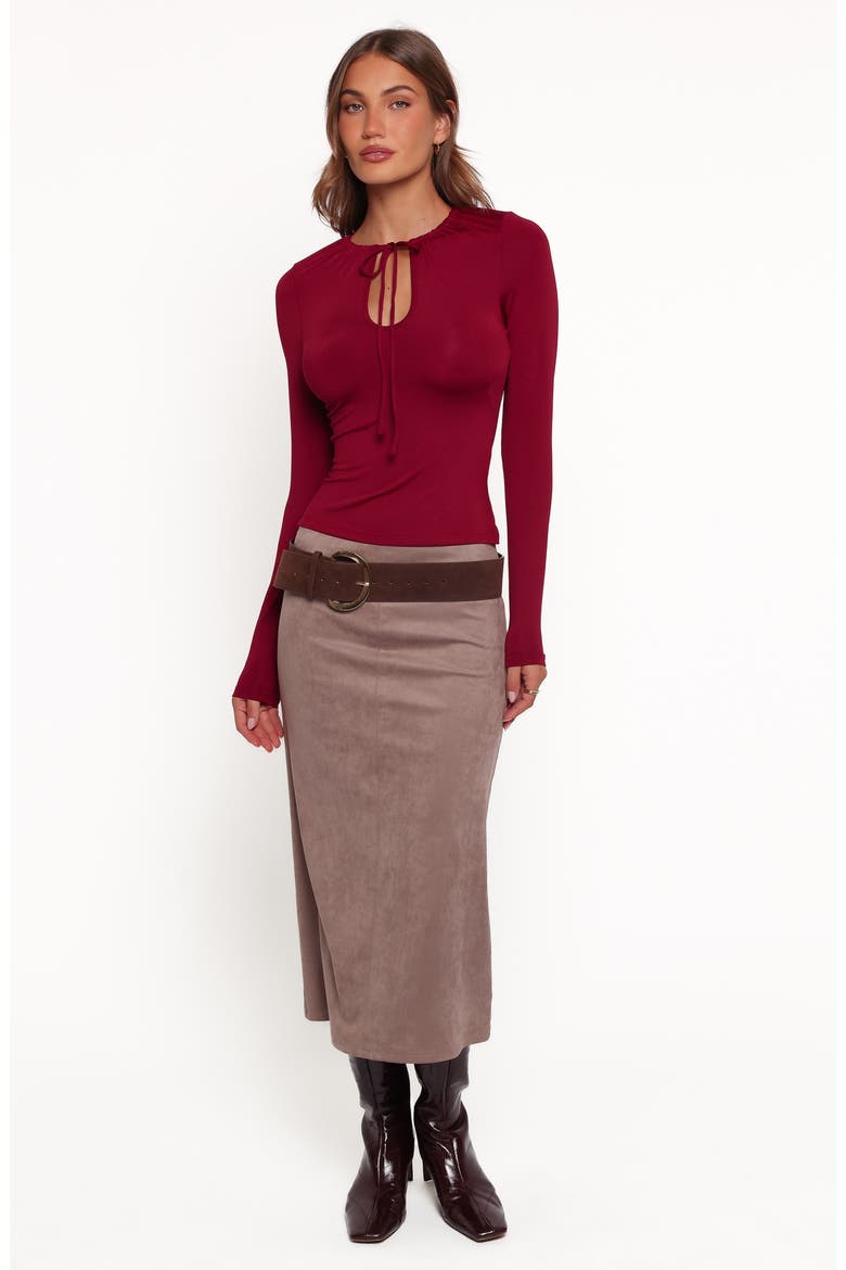 Tuscany Keyhole Top, Alternate, color, BURGUNDY